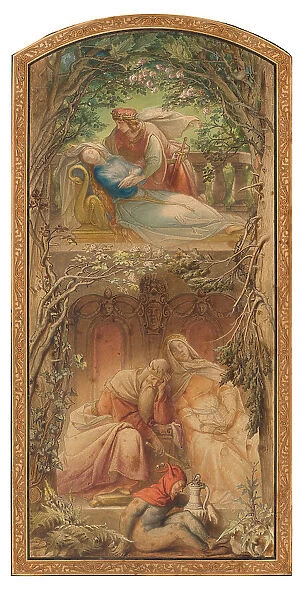 Sleeping Beauty. Creator: Schwind, Moritz Ludwig, von (1804-1871)