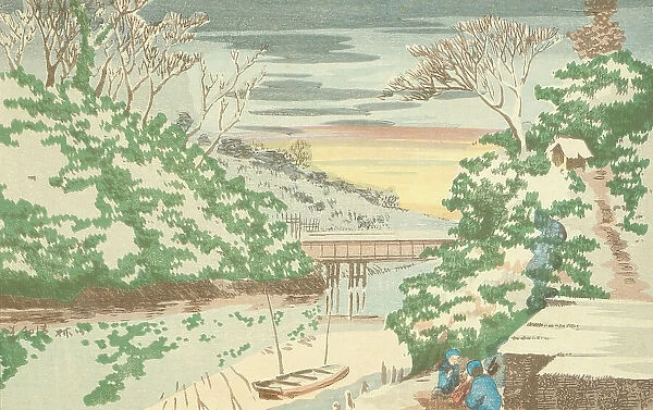 Snow at Ochanomizu, 1880. Creator: Kobayashi Kiyochika