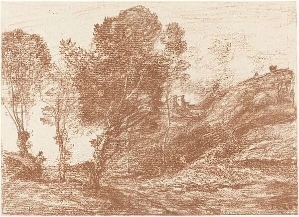 Souvenir of Italy (Souvenir d Italie), 1871. Creator: Jean-Baptiste-Camille Corot