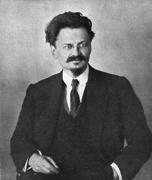 In Soviet Russia; One of the men of the hour: Trotsky, Commissioner for Foreign Affairs, 1917 Creator: Unknown