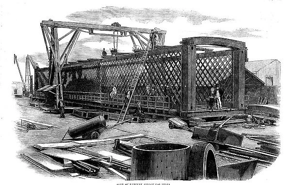 Span of Railway Bridge for India, 1858. Creator: Unknown