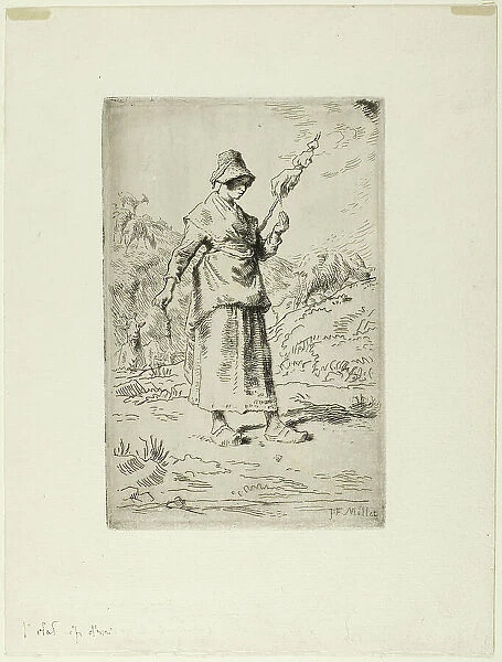 The Spinner, 1868–69. Creator: Jean Francois Millet