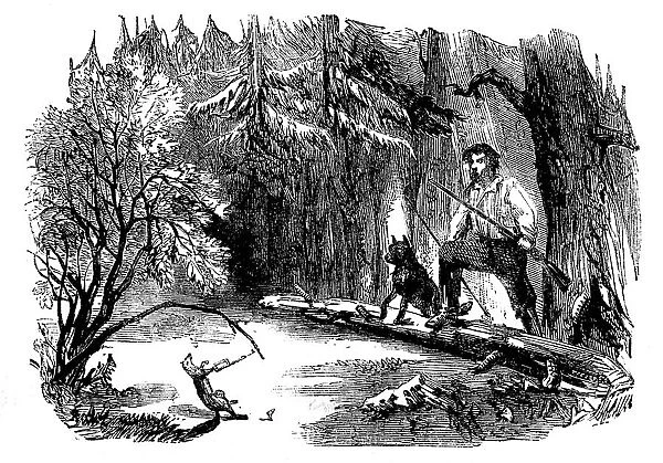 Sporting Scenes in Canada - Round the Traps, 1858. Creator: Unknown
