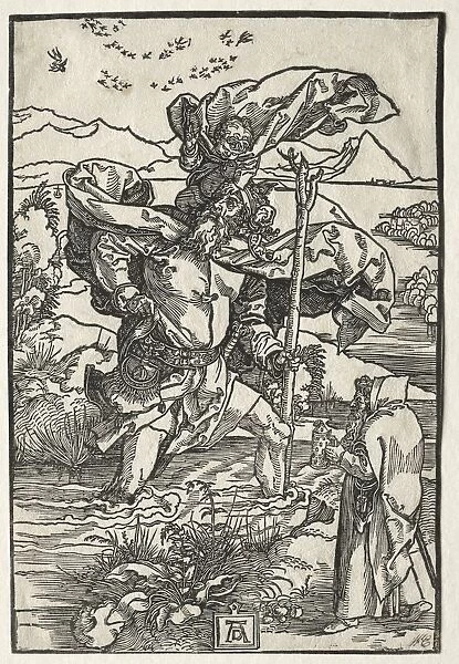 St. Christopher with the Birds, c. 1501-1504. Creator: Albrecht Dürer (German, 1471-1528)