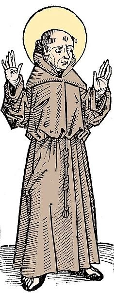 St Francis of Assisi, Italian priest and founder of the Franciscan order, 1493
