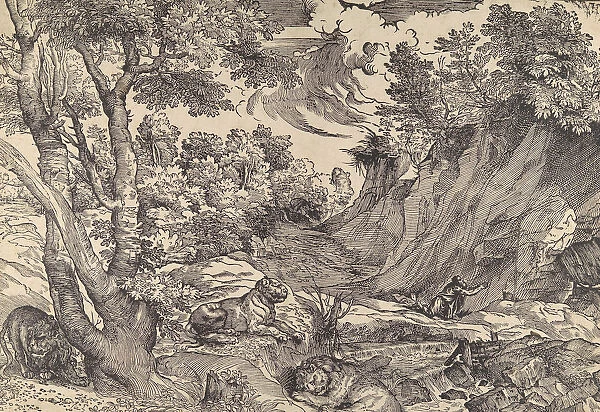 St. Jerome in the Wilderness, mid-16th century. mid-16th century. Creator: Attributed to Nicolo Boldrini