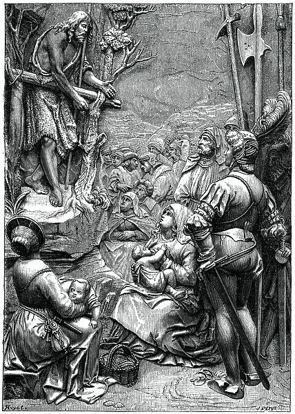St John the Baptist Preaching in the Desert, 16th century, (1870)