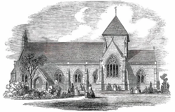 St. Mary's Church, West Brompton, Consecrated on Tuesday, 1850. Creator: Unknown
