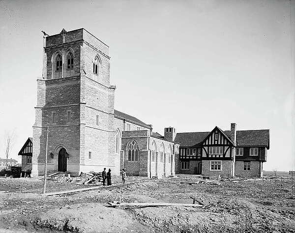 St. Mary's Episcopal Church, north west view, Walkerville, Canada, between 1900 and 1905. Creator: Unknown