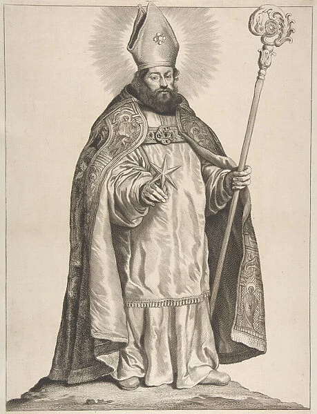 St. Swithbert, 1650. Creator: Cornelis de Visscher