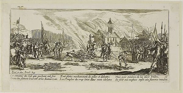 The Stake, plate thirteen from The Large Miseries of War, n.d. Creator: Gerard van Schagen