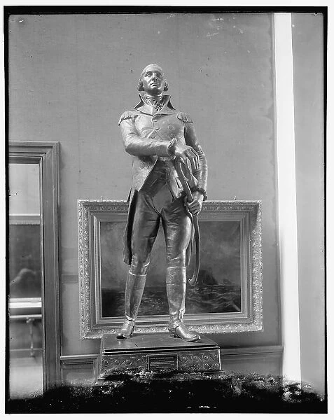 Statue of George Washington, between 1910 and 1920. Creator: Harris & Ewing. Statue of George Washington, between 1910 and 1920. Creator: Harris & Ewing