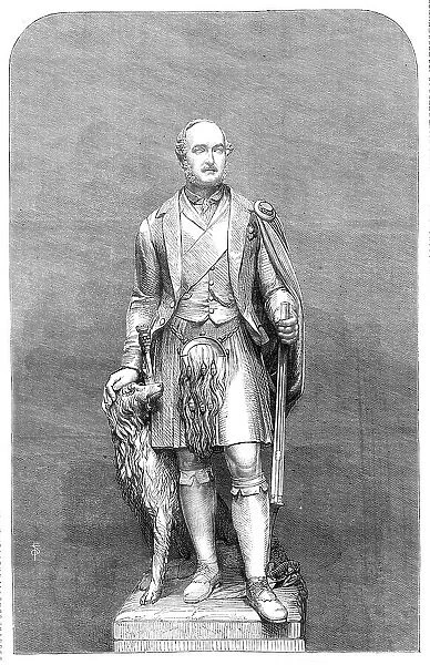 Statue of the late Prince Consort, at Balmoral, by W. Theed, 1864. Creator: Unknown