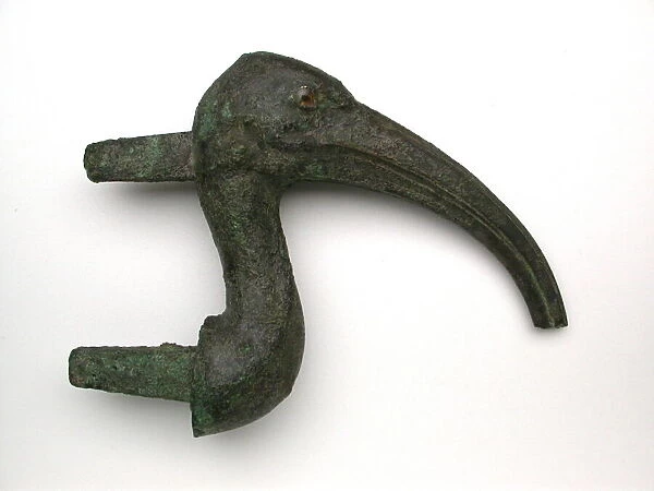 Statuette of an Ibis Head, Egypt, Late Period (664-332 BCE). Creator: Unknown