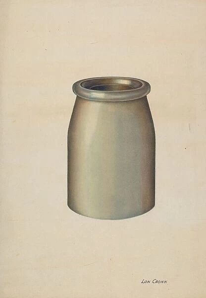 Stoneware Jar, 1941. Creator: Lon Cronk