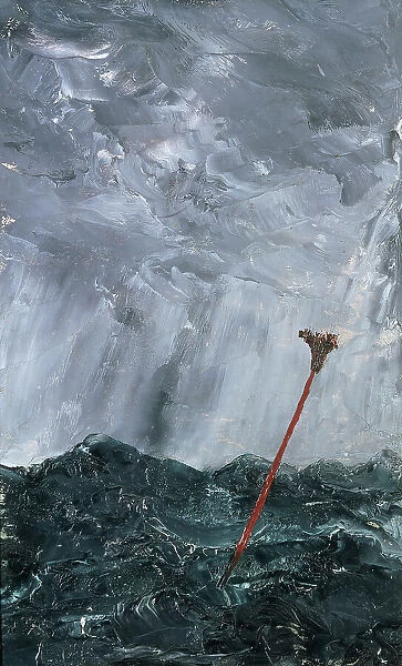 Stormy Sea. Broom Buoy, 1892. Creator: August Strindberg