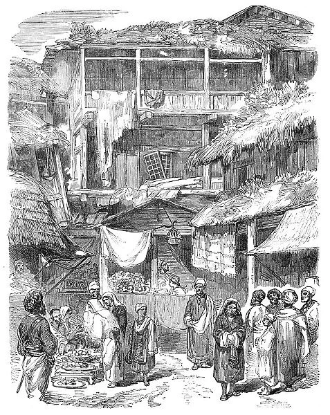 Street in Sirinagur, Cashmere, from a drawing by Mr. W. Carpenter, Jun. 1857. Creator: Unknown
