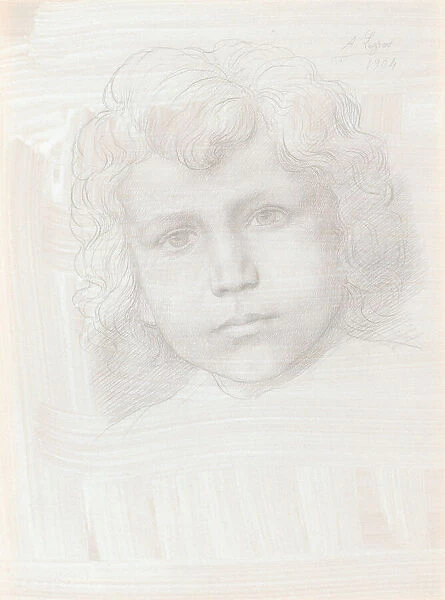 Study of Cupid (Head of a Girl), 1904. Creator: Alphonse Legros