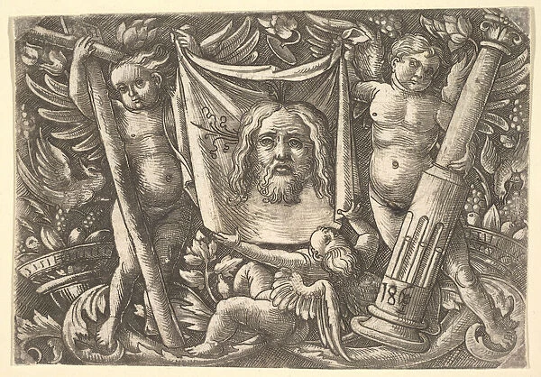 The Sudarium Held by Two Angels, ca. 1515. Creator: Daniel Hopfer