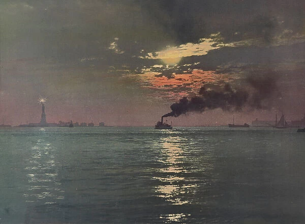 Sunset from the Battery, New York, c1901. Creator: Unknown
