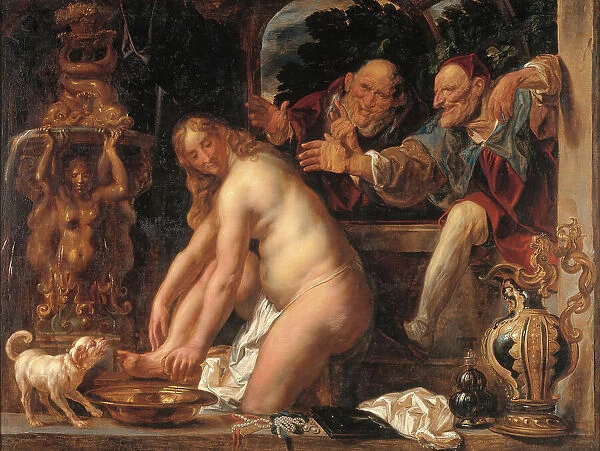 Susanna and the Elders, 1653. Creator: Jacob Jordaens