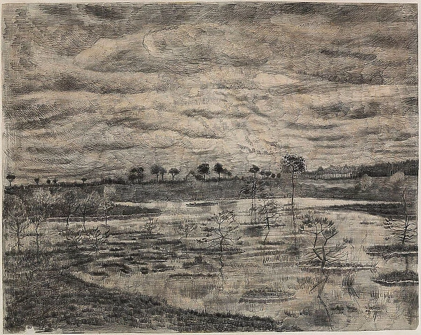 The Swamp, 1881. Creator: Gogh, Vincent, van (1853-1890)