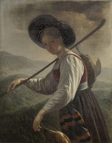 Swiss Peasant Woman, 1820-1821. Creator: Cornelis Cels