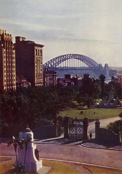 Sydney Harbour Bridge from the City, c1948. Creator: Unknown