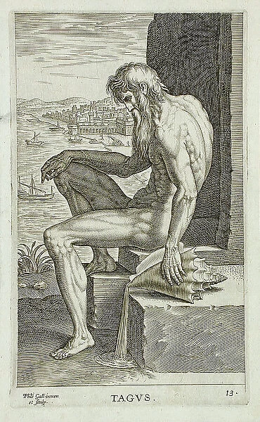 Tagus, 1586. Creator: Philip Galle