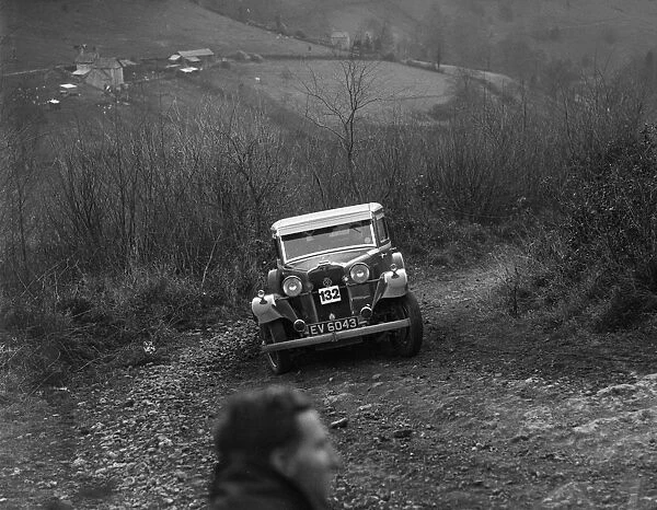 Talbot 14 hp saloon of D Pamphlett, North West London Motor Club London-Gloucester Trial, 1932