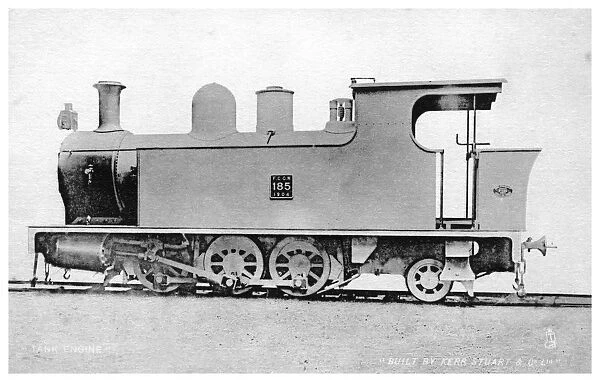 Tank engine, steam locomotive built by Kerr, Stuart and Co, early 20th century. Artist: Raphael Tuck