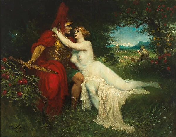 Tannhäuser and Venus in the Venusberg. Creator: Leeke, Ferdinand (1859-1937)