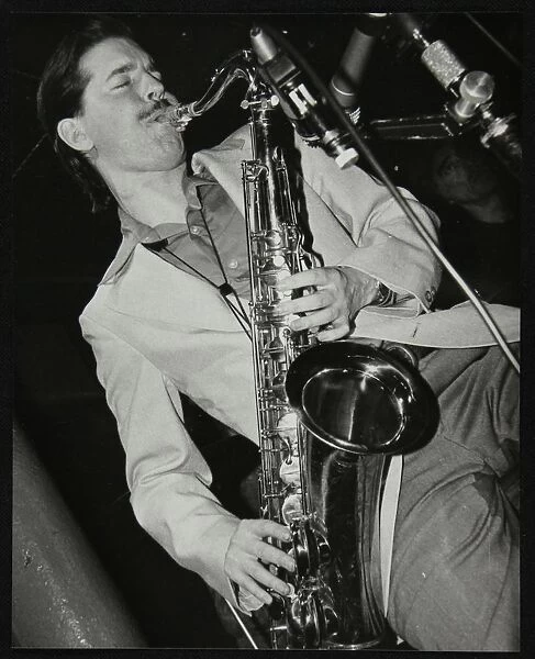 Tenor saxophonist Scott Hamilton playing at Pizza Express, London, 16 February 1979