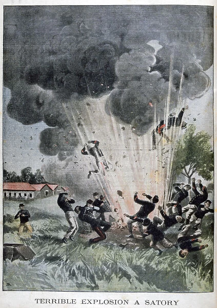 Terrible explosion at Satory, France, 1902