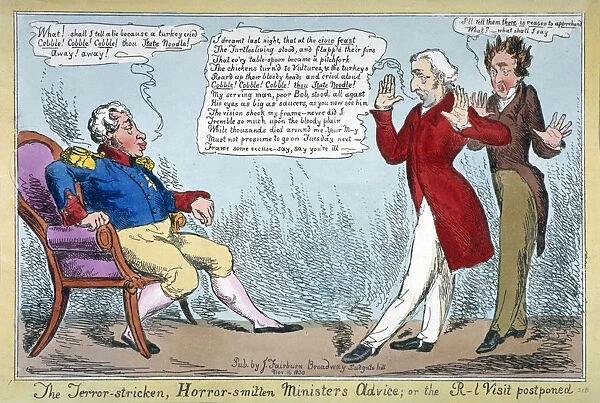 The terror-stricken, horror-smitten ministers advice, or the R[oya]l visit postponed, 1830