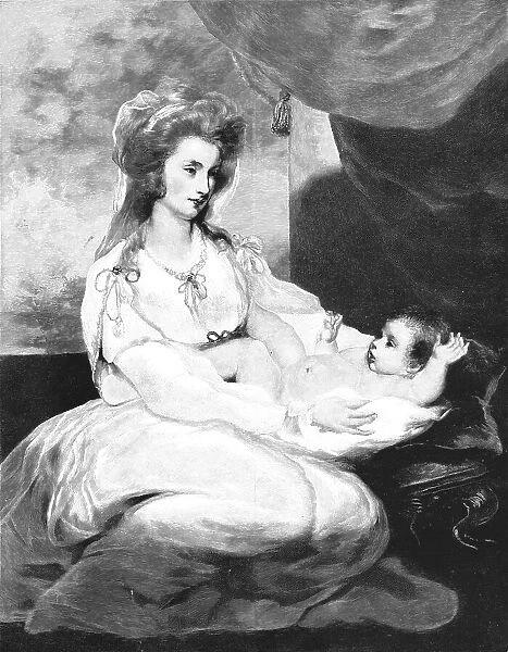 'The Viscountess St Asaph and Child'; after Sir Joshua Reynolds, PRA, 1891. Creator: Unknown. 'The Viscountess St Asaph and Child'; after Sir Joshua Reynolds, PRA, 1891. Creator: Unknown