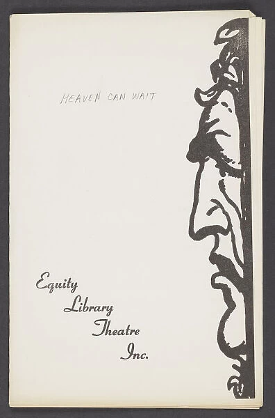 Theatre programme for Heaven Can Wait, 1957. Creator: Unknown
