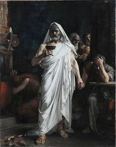 Themistocles takes the bowl of poison, 1887