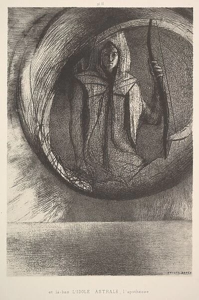 And over there, the Astral Idol, the Apotheosis, 1891. Creator: Odilon Redon