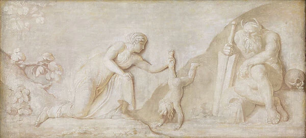 Thetis Immersing her Infant Son Achilles in the River Styx to Make him Invulnerable, 1794-1798. Creator: Nicolai Abraham Abildgaard