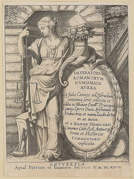 Title Page for Imperatorvm Romanorvm Nvmismata Avrea, 1627. Creator: Unknown