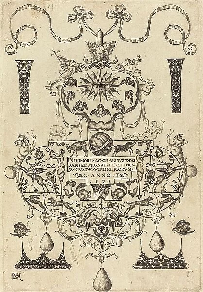 Title Page: Large Pendant, 1593. Creator: Daniel Mignot