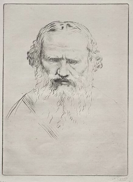 Tolstoi. Creator: Alphonse Legros (French, 1837-1911)