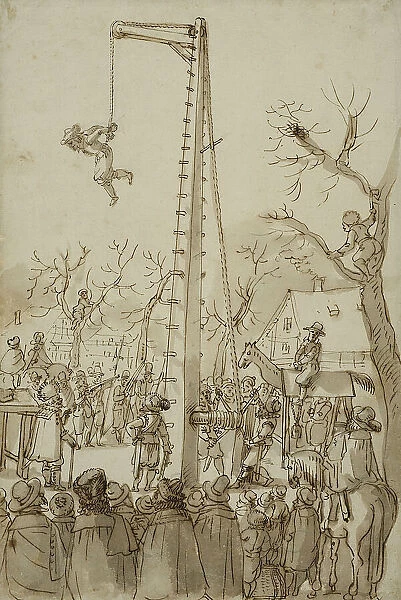 Torture scene, c17th century. Creator: Anon