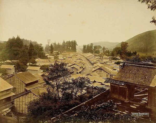 Town Hachiishi, 1865. Creator: Unknown