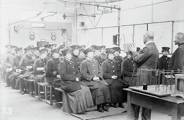 Training women for street R.R. [i.e. railroad] service - Berlin, between 1914 and c1915. Creator: Bain News Service