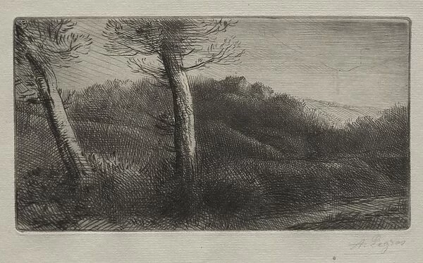 The Traveler Stretched out on the Grass, c. 1888. Creator: Alphonse Legros (French, 1837-1911)