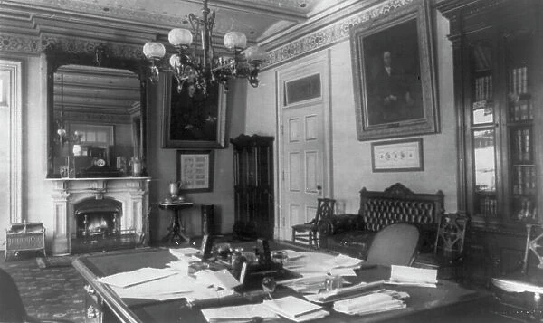 Treasury Department - Secretary of the Treasury Department's office, between 1890 and 1950. Creator: Frances Benjamin Johnston