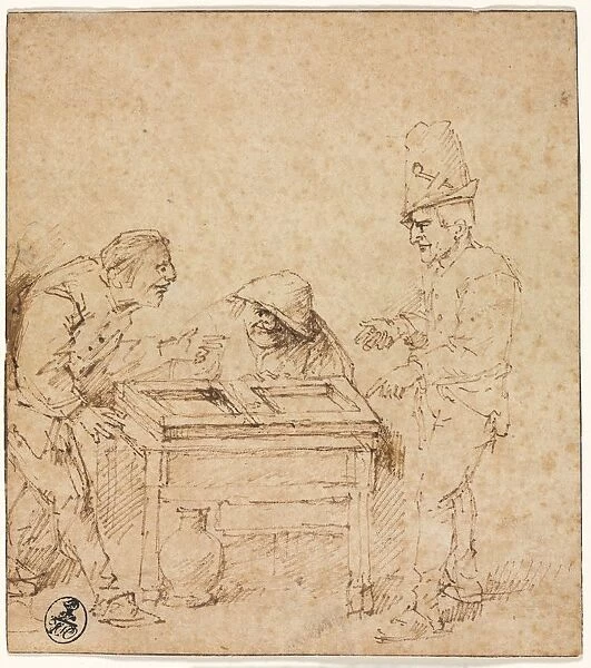 The Tric-Trac Players, c. 1660. Creator: Philips de Koninck (Dutch, 1619-1688)