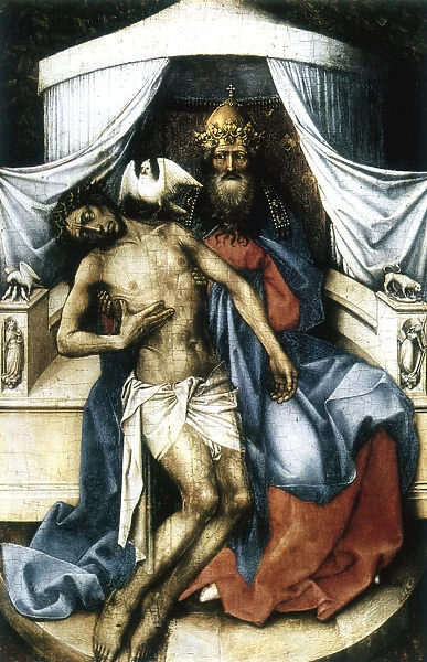 The Trinity, 14th century. Artist: Robert Campin